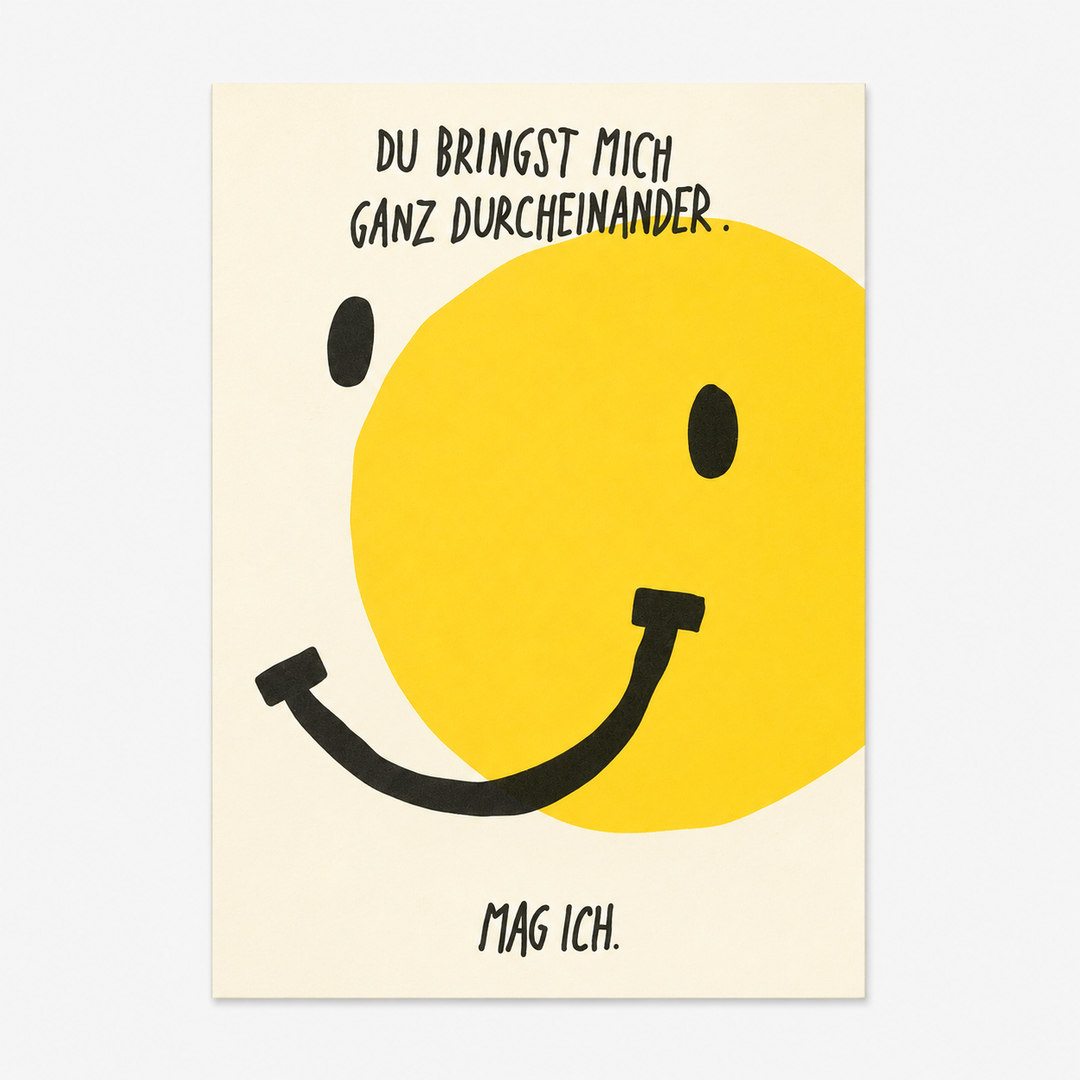 Postkarte / Du bringst mich ganz durcheinander