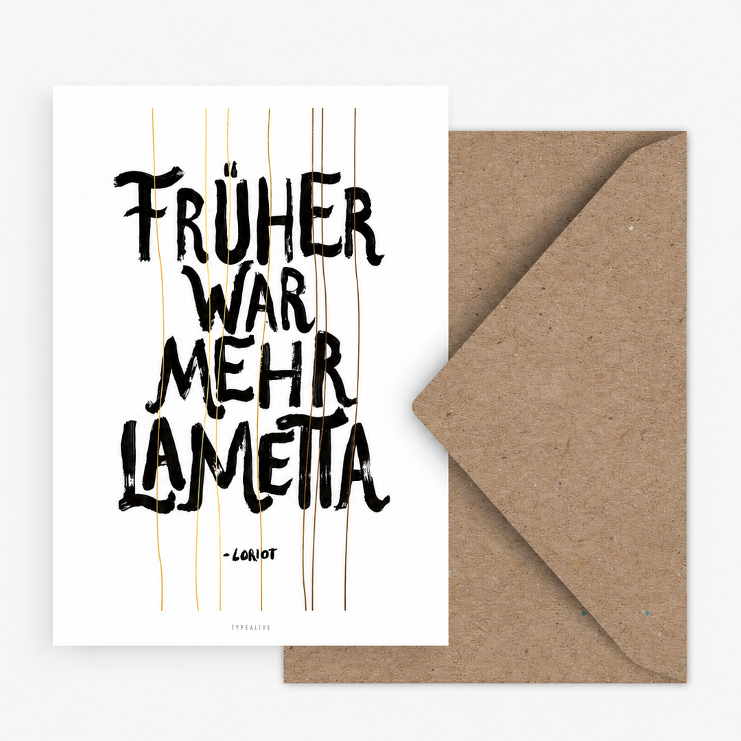 Postkarte / Mehr Lametta (ohne Umschlag)