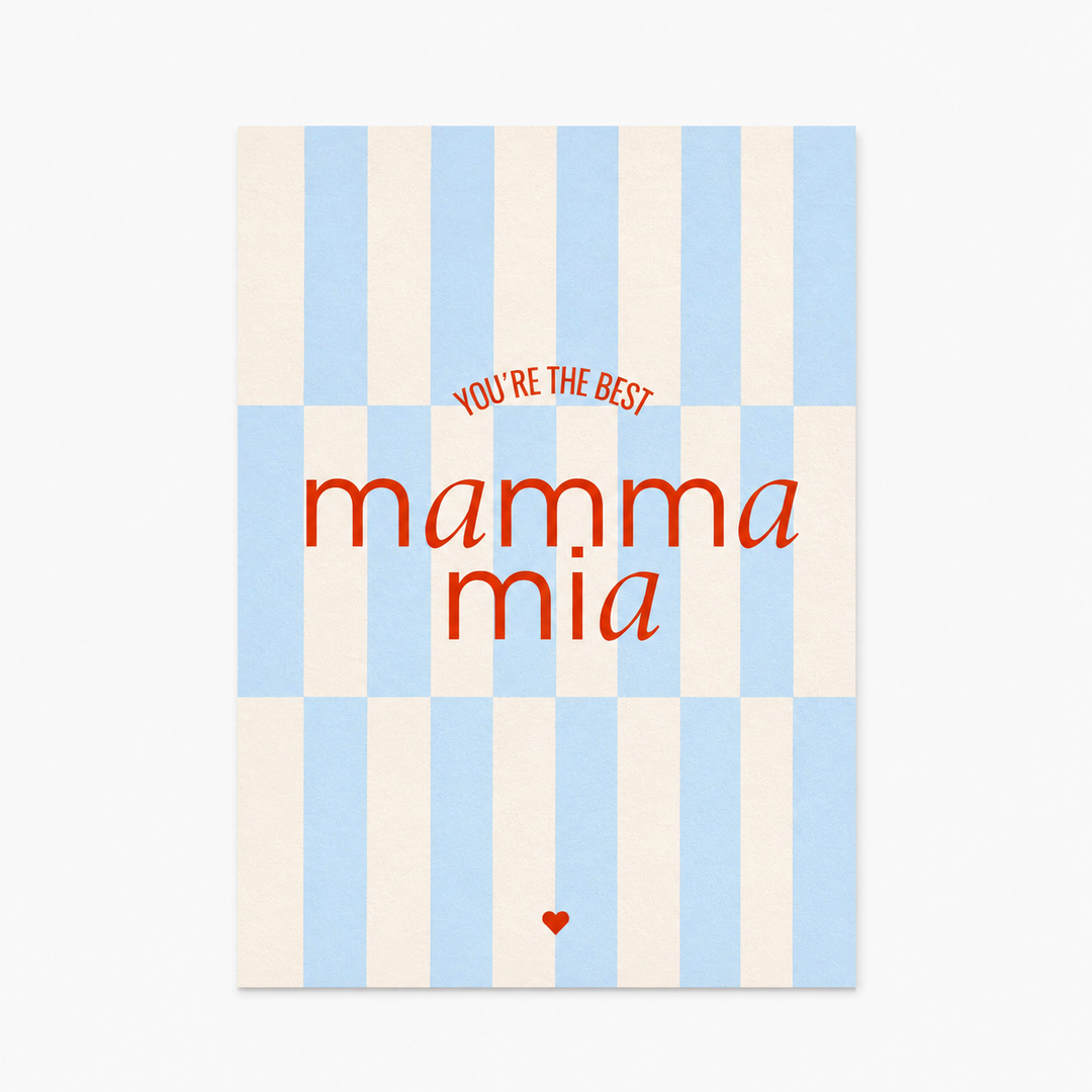 Postkarte / mamma mia