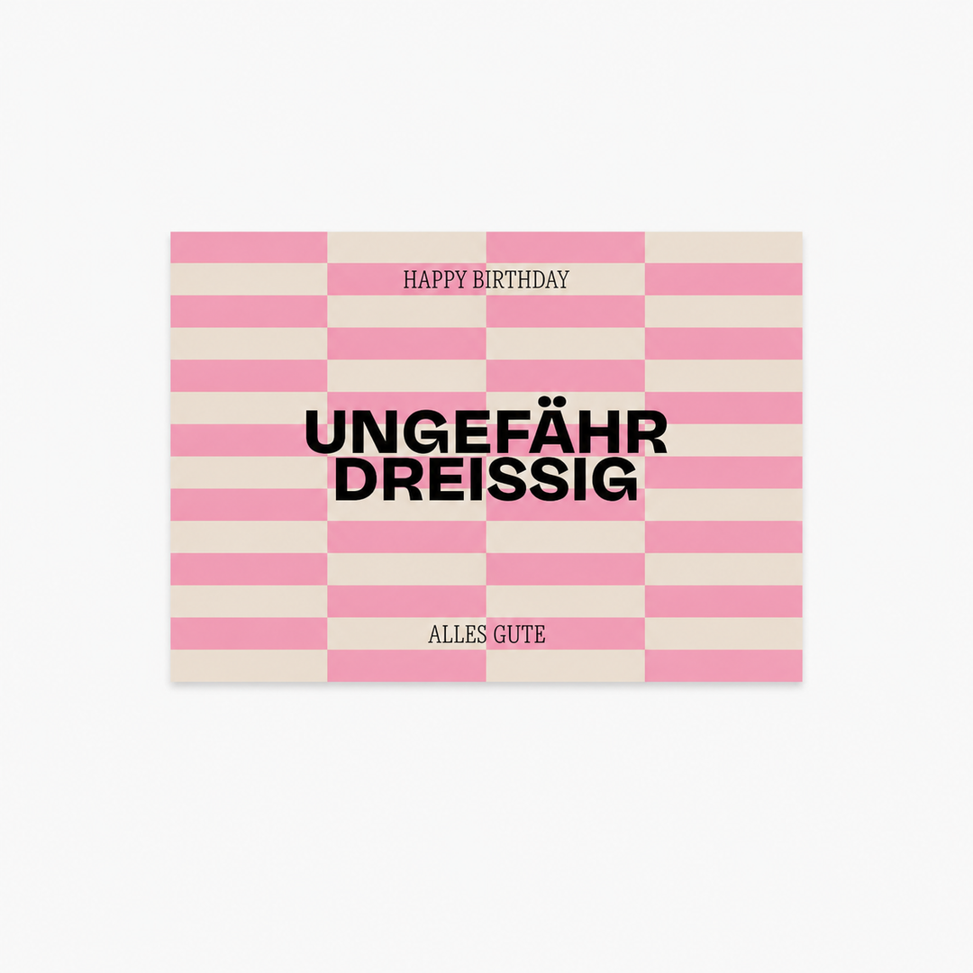 Postkarte / ungefähr dreissig