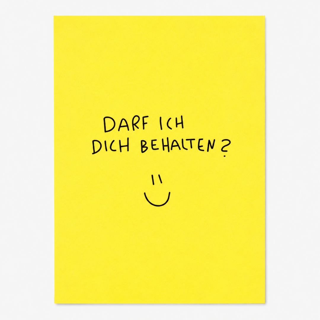 Postkarte / Darf ich dich behalten