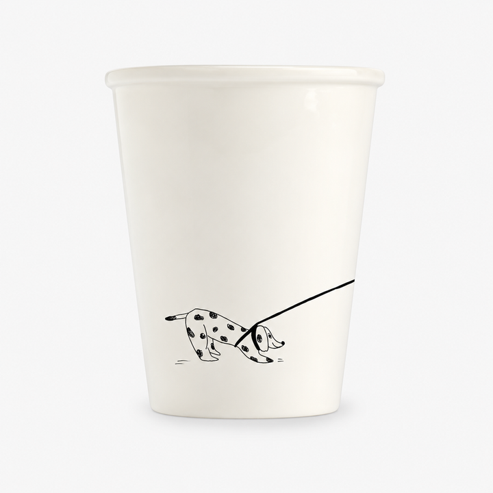 Becher / Hundespaziergang