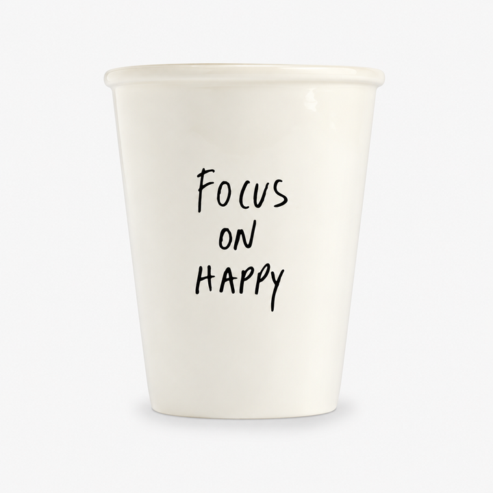 Becher / Focus on Happy