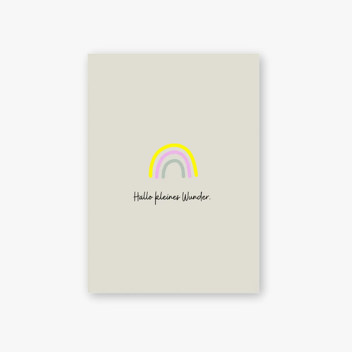 Postkarte / Hallo kleines Wunder