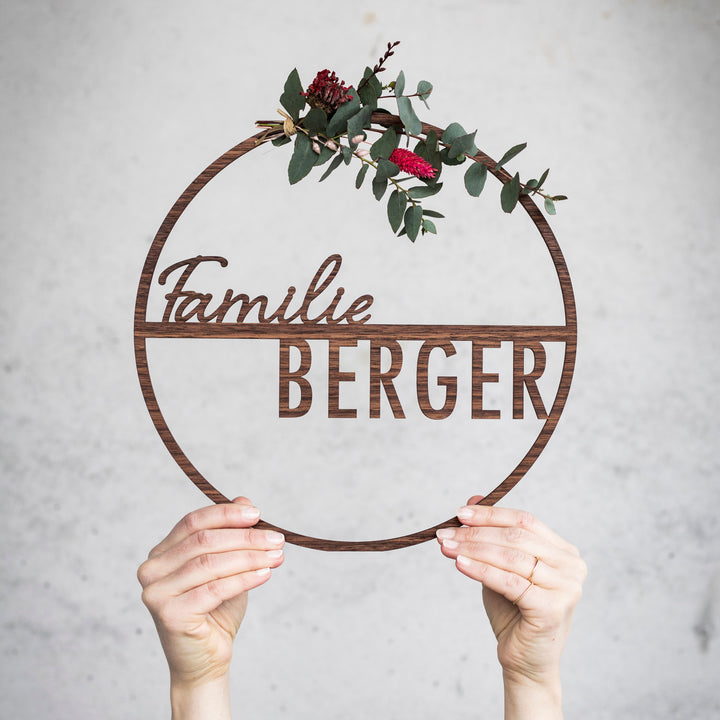 Familienkranz mit Namen