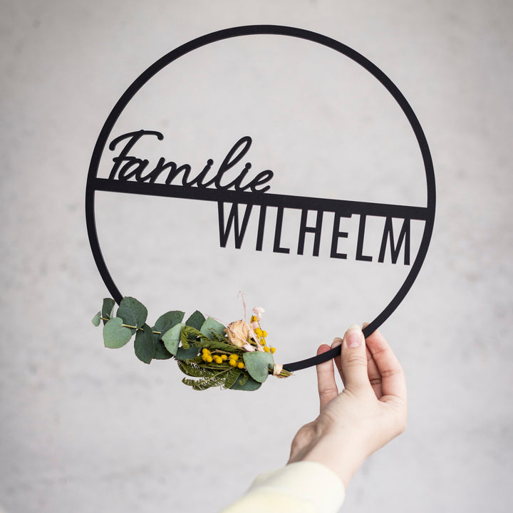 Familienkranz mit Namen