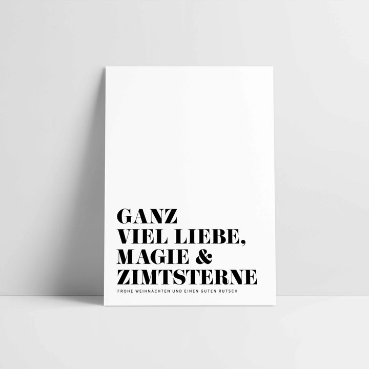 Postkarte / Liebe, Magie &amp; Zimtsterne