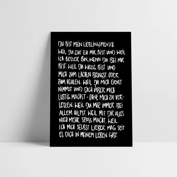 Postkarte / Lieblingsmensch