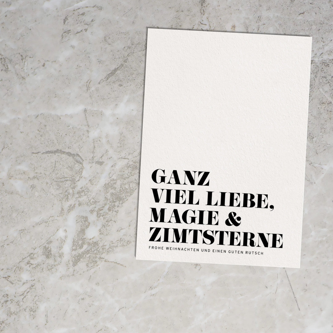 Postkarte / Liebe, Magie &amp; Zimtsterne