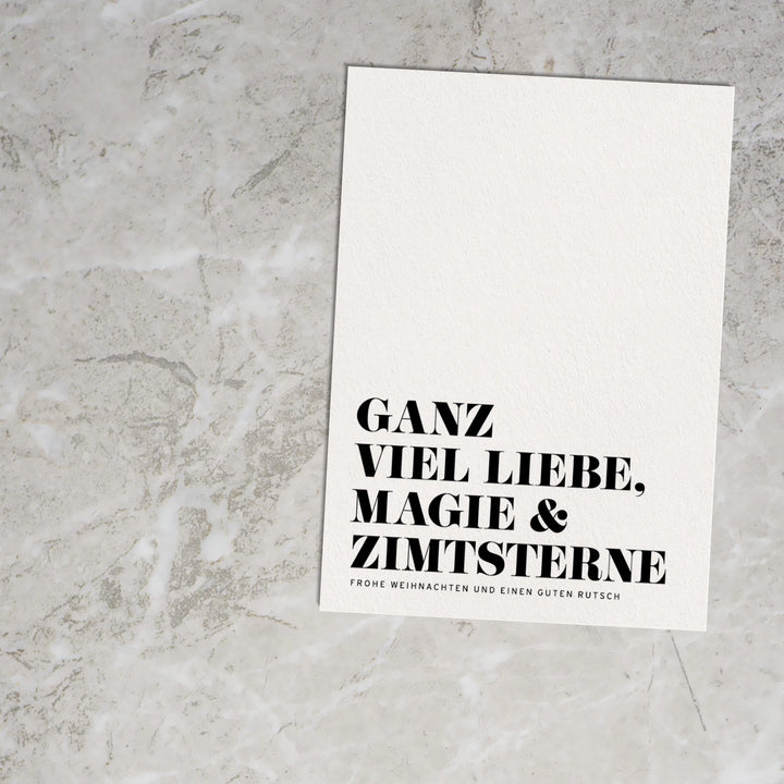 Postkarte / Liebe, Magie &amp; Zimtsterne