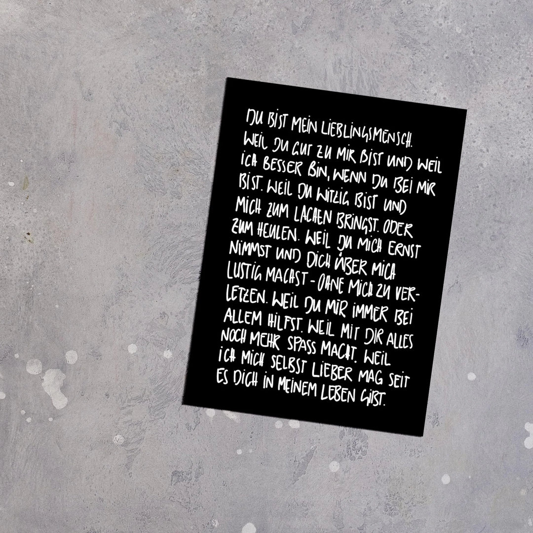 Postkarte / Lieblingsmensch