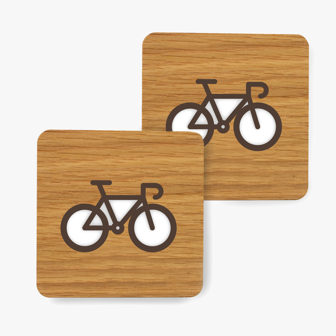 Glasuntersetzer (2tlg.) / Fahrrad