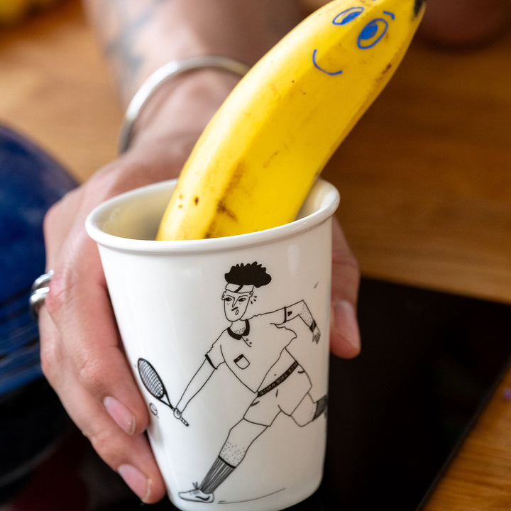 Becher / Tennis Player